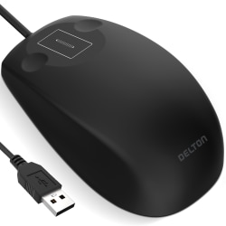 Delton M41 Medical Grade Computer Mouse, Black, Total Qty 1