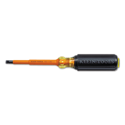 Klein Tools Insulated Screwdriver, 1/4 in, Cabinet Tip