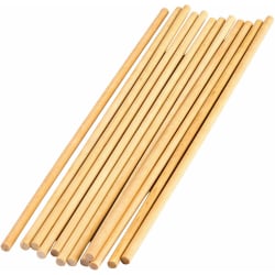 Teacher Created Resources STEM Basics: 1/4" Wood Dowels, 12 Per Pack, Set Of 12 Packs