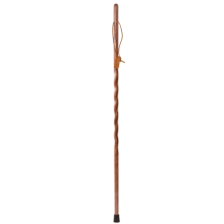 Brazos Walking Sticks™ Twisted Oak Wood Walking Stick, 55", Red
