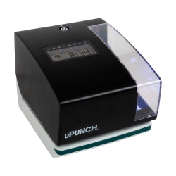 uPunch Digital Time Clock And Date Stamp, 5.6"H x 6.5"W x 6.8"D, CR1000