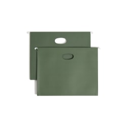 Smead® Hanging Expanding File Pockets, 3 1/2" Expansion, Letter Size, Standard Green, Box Of 10