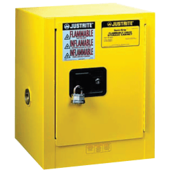Yellow Countertop & Compact Cabinets, Manual-Closing Cabinet, 4 Gallon