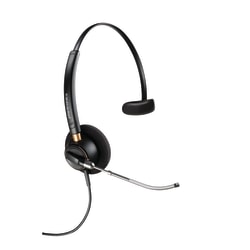 Plantronics® EncorePro Monaural Over-The-Head Headset, HW510V, Black, 89435-01