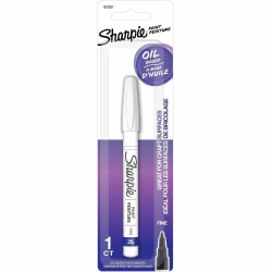 Sharpie Oil Based Paint - Fine Chisel Marker Point - White Ink - Oil Based - 1 Pack