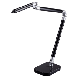 BLACK+DECKER® PureOptics™ Summit Flex™ Ultra Reach LED Clamp-On Desk Lamp, Adjustable, 29 1/2"H, Black