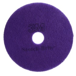 Scotch-Brite Diamond Floor Pads Plus, 17", Purple, Pack Of 5 Pads