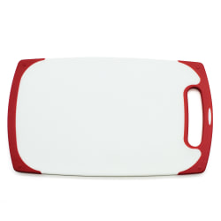 Starfrit® Antibacterial Cutting Board, 10" x 6", Red/White