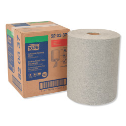 Tork® Industrial Cleaning Cloths, 1-Ply, 12.6 x 10, Gray, 500 Wipes/Roll