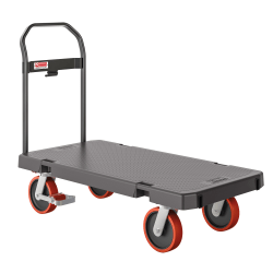 Suncast Commercial Standard-Duty Resin Platform Truck, 40"H x 24"W x 48"L, Gray