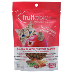 Fruitables Cat Treats, Salmon & Cranberry, 2.5 Oz, Total Qty 10