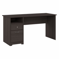 Bush® Furniture Cabot 60"W Computer Desk With Drawers, Heather Gray, Standard Delivery