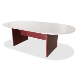 Lorell® 3-Leg Conference Table Base, For 8'W Top, Mahogany