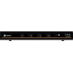 Avocent Vertiv Cybex SC800 Secure Desktop KVM| 4 Port Single-Head| DP in/DP out|DPP - 4K UHD | NIAP PP 3.0 Compliant | Audio/USB | Secure Isolated Channels | 3-Year Full Coverage Factory Warranty - Optional Extended Warranty Available