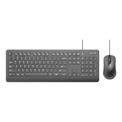 Azio KM535 USB Mouse And Keyboard With Antimicrobial Protection, AZI917800F048