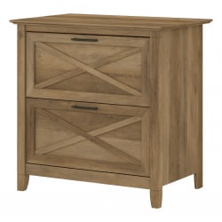 Bush Furniture Key West 20"D Lateral 2-Drawer File Cabinet, Reclaimed Pine, Delivery