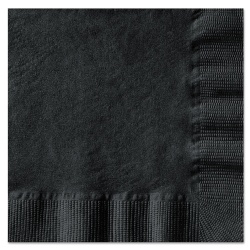 Hoffmaster® Embossed Beverage Napkins, 1-Ply, 10 x 10, Black, 1000/Carton