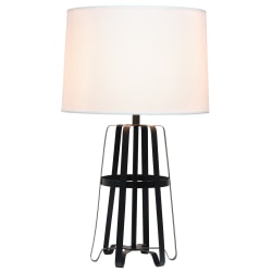 Lalia Home Stockholm Table Lamp, 28-1/2"H, White/Oil Rubbed Bronze