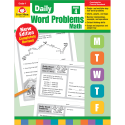 Evan-Moor Educational Publishers Daily Word Problems Math, Grade 4