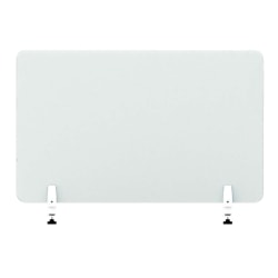 U Brands Single Glass Dry Erase Protective Panel, 25" X 24'', Clear