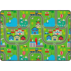 Flagship Carpets Train Ride Area Rug, 6'H x 8'4"W