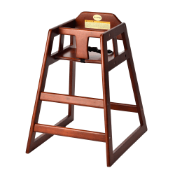 Alpine Industries Stackable Baby High Chair, Mahogany
