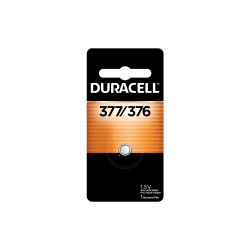 Duracell® 376/377 Silver Oxide Button Battery, Pack of 1