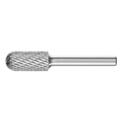 Pferd Carbide Cylindrical/Radius Bur Bit, 1/2Dia. x 1L Cut, 1/4 Shank, Alt. Diamond