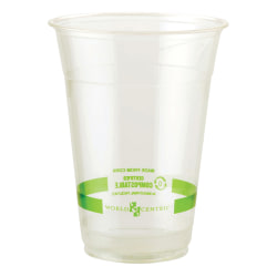 World Centric Cold Cups, 20 Oz, Clear, Carton Of 1,000 Cups