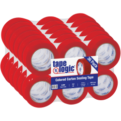 Tape Logic® Carton Sealing Tape, 2" x 110 Yd., Red, Case Of 36