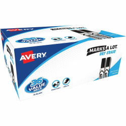 Avery® Desk Style Dry Erase Markers - 4.7625 mm Marker Point Size - Chisel Marker Point Style - 36 / Box