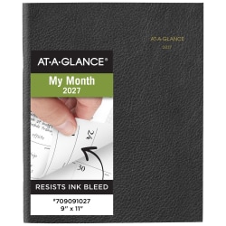 AT-A-GLANCE® Executive 2027 Monthly Padfolio Refill for 70-290, Large, 9" x 11"