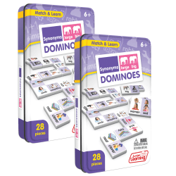 Junior Learning Synonyms Match & Learn Dominoes, Pack Of 2