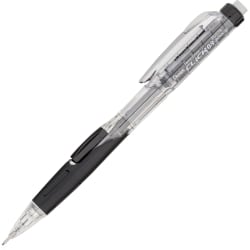 Pentel® Twist-Erase Click Mechanical Pencils, #2 HB Lead, Bold Point, 0.9 mm, Transparent Black Barrel, Box Of 12