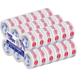 Tape Logic® Pre-Printed Carton Sealing Tape, "Stop If Seal Is Broken", 2" x 110 Yd., Red/White, Case Of 36