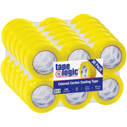 Tape Logic® Carton Sealing Tape, 2" x 110 Yd., Yellow, Case Of 36