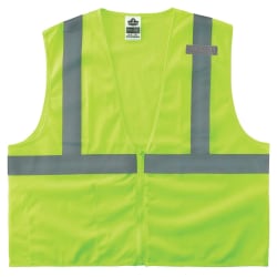 Ergodyne GloWear Safety Vest, Type R Class 2 Economy Mesh, XS, Lime, 8210Z