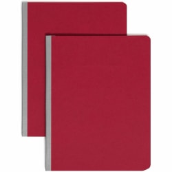 Smead® Pressboard Report Covers, Letter Size (8 1/2" x 11"), 60% Recycled, Bright Red
