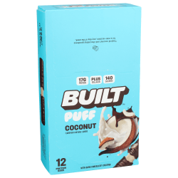 Built Puff Protein Bars, Coconut, 1.41 Oz, Total Qty 12