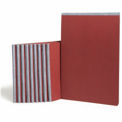 Smead Ledger Recycled Report Cover - 3" Folder Capacity - 11"x17" - 350 Sheet Capacity - 3" Expansion - 1 Fastener(s) - Pressboard - Red - 60%