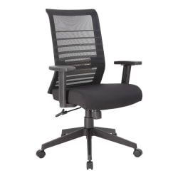 Boss Office Products Horizontal Mesh-Back Task Chair, Black