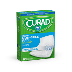 CURAD® Sterile Nonstick Pads, 3" x 4", Case Of 12