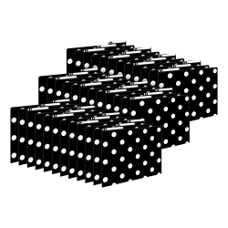 Barker Creek Tab File Folders, Letter Size, Black & White Dot, Pack Of 36 Folders
