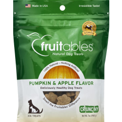 Fruitables Dog Treats, Pumpkin & Apple, 7 Oz, Total Qty 8