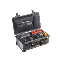 Pelican 1510SC - Hard case for digital photo camera with lenses - polycarbonate, ultra high-impact copolymer - black