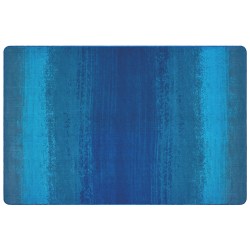 Carpets for Kids® Pixel Perfect Collection™ Water Stripes Activity Rug, 6' x 9', Blue
