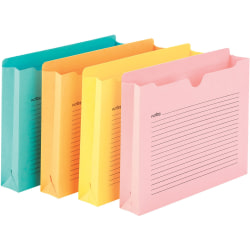 Smead® Notes File Jackets, 2" Expansion, Letter Size, 8 1/2" x 11", Assorted Colors, Pack Of 12 File Jackets