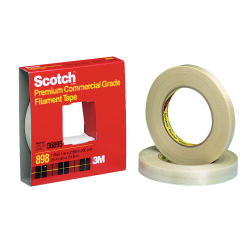 Scotch® 898 High-Performance Filament Tape, 3" Core, 1" x 60 Yd.