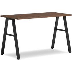 HON® Mod Table Writing Desk, 48"W, Sepia Walnut/Black