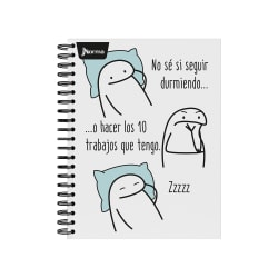 Norma Kiut Composition Notebook, 11" x 8-1/2", 10 Subjects, College Ruled, 200 Sheets, Memes